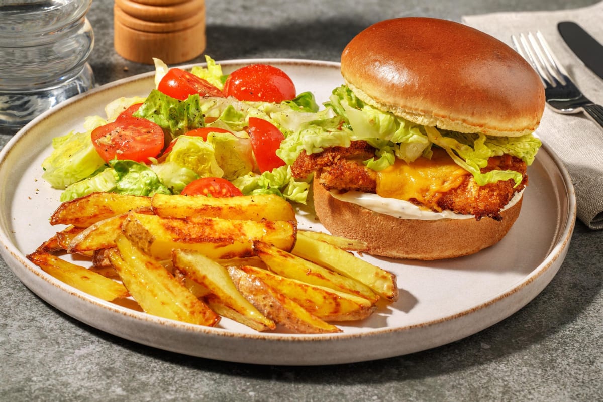 England's Red Leicester Chicken Burger