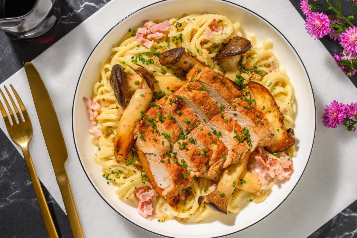 Carbonara Deutsche Art mit Schweinefilet