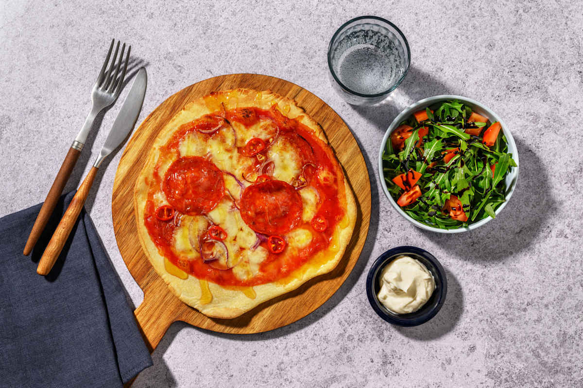 American Hot Style Chorizo Pizza