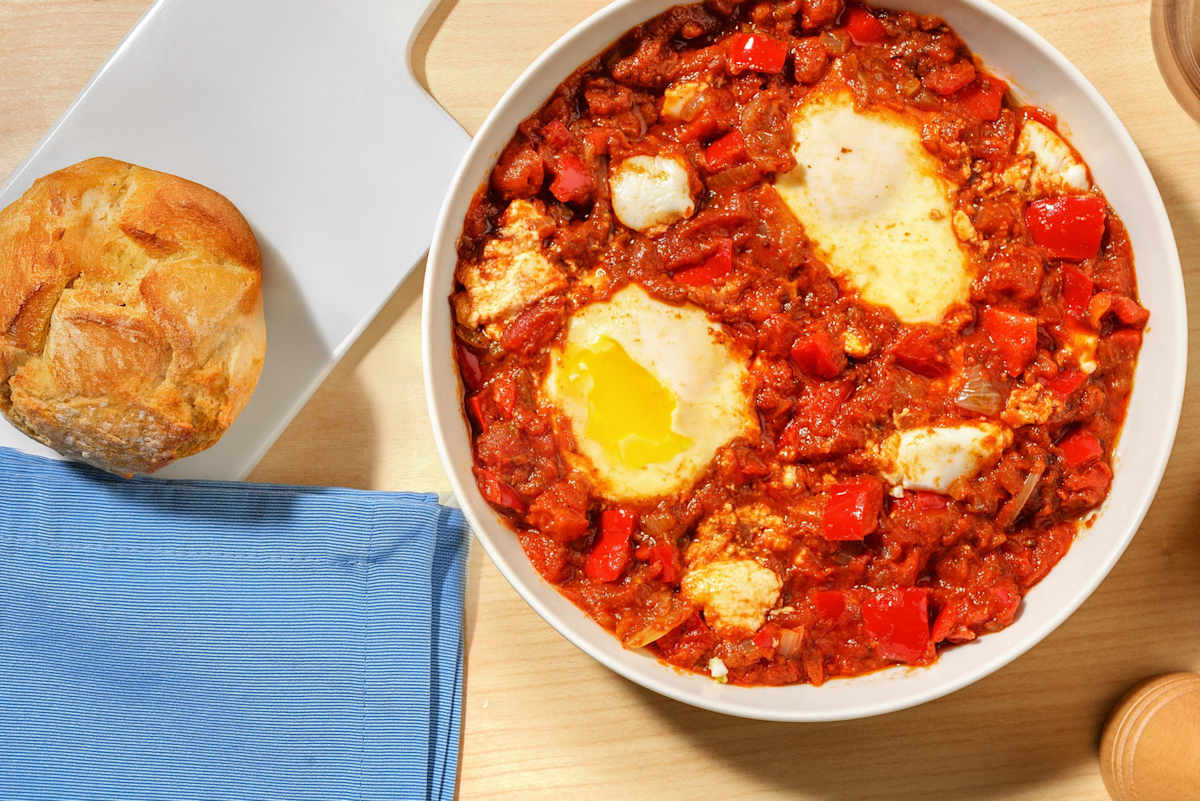 Shakshuka met geitenkaas