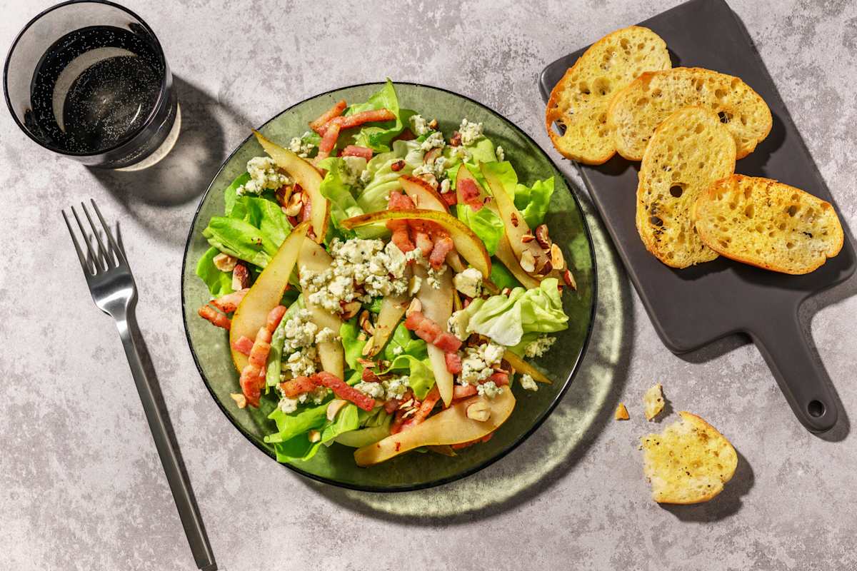 Bacon, Pear and Blue Cheese Salad