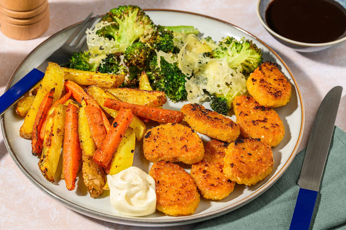 Sprøde veggie nuggets