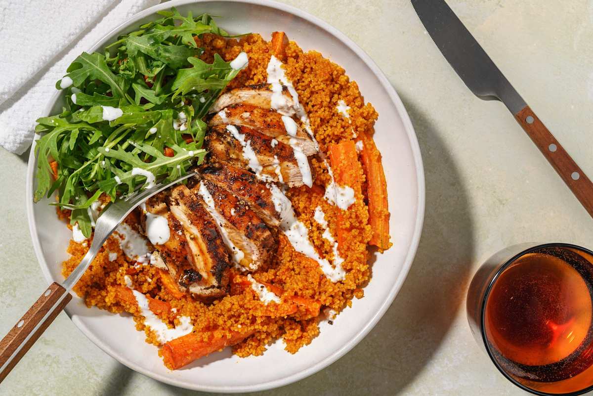 Herby Chicken Breast and Chermoula Couscous