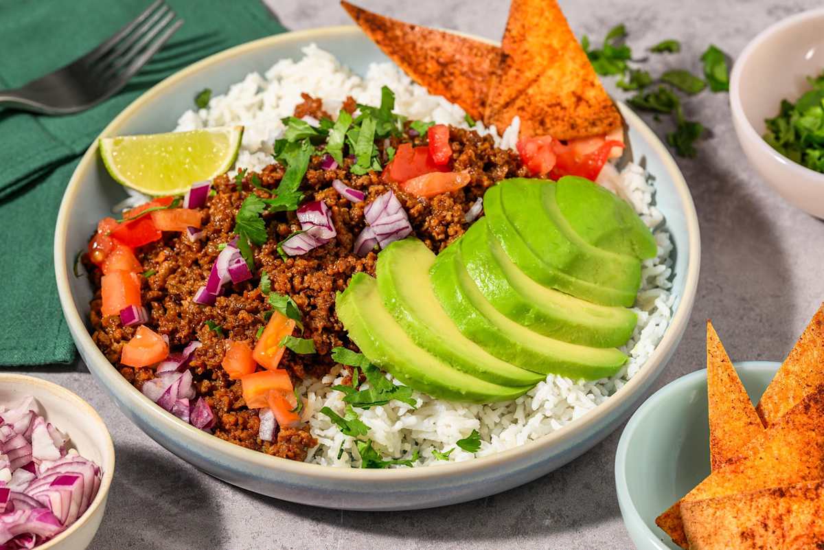 Meksikansk burritobowl med vegetarprotein