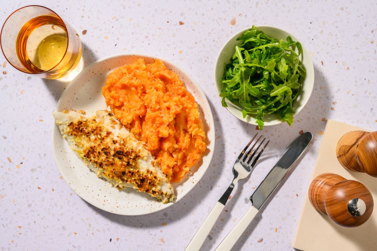 Filetto di orata in crosta di mandorle