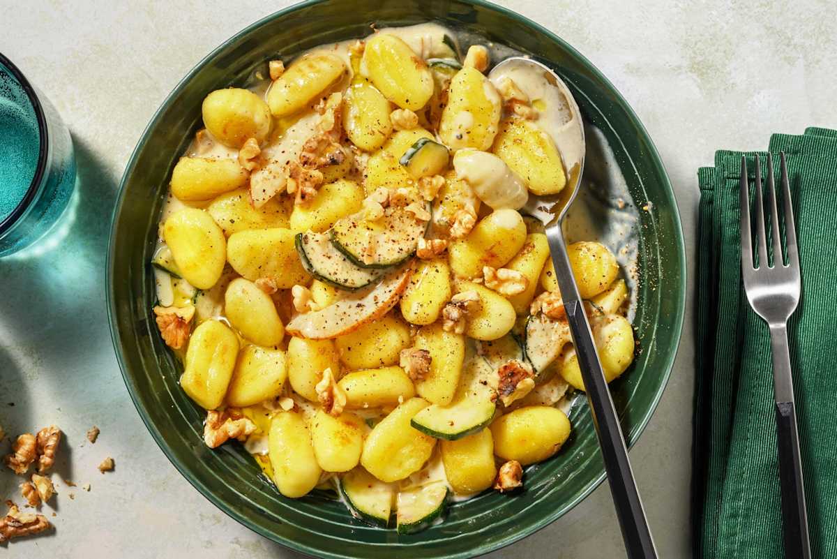Gnocchi en sauce crémeuse au bleu