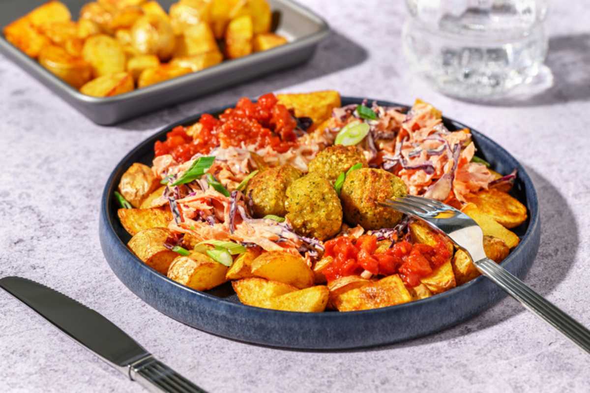 Double Falafel and Ruby Slaw