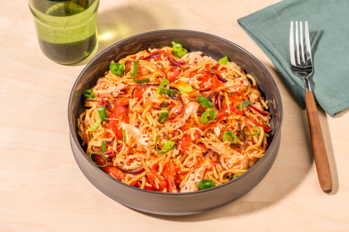 Sweet Soy Double Salmon Noodles