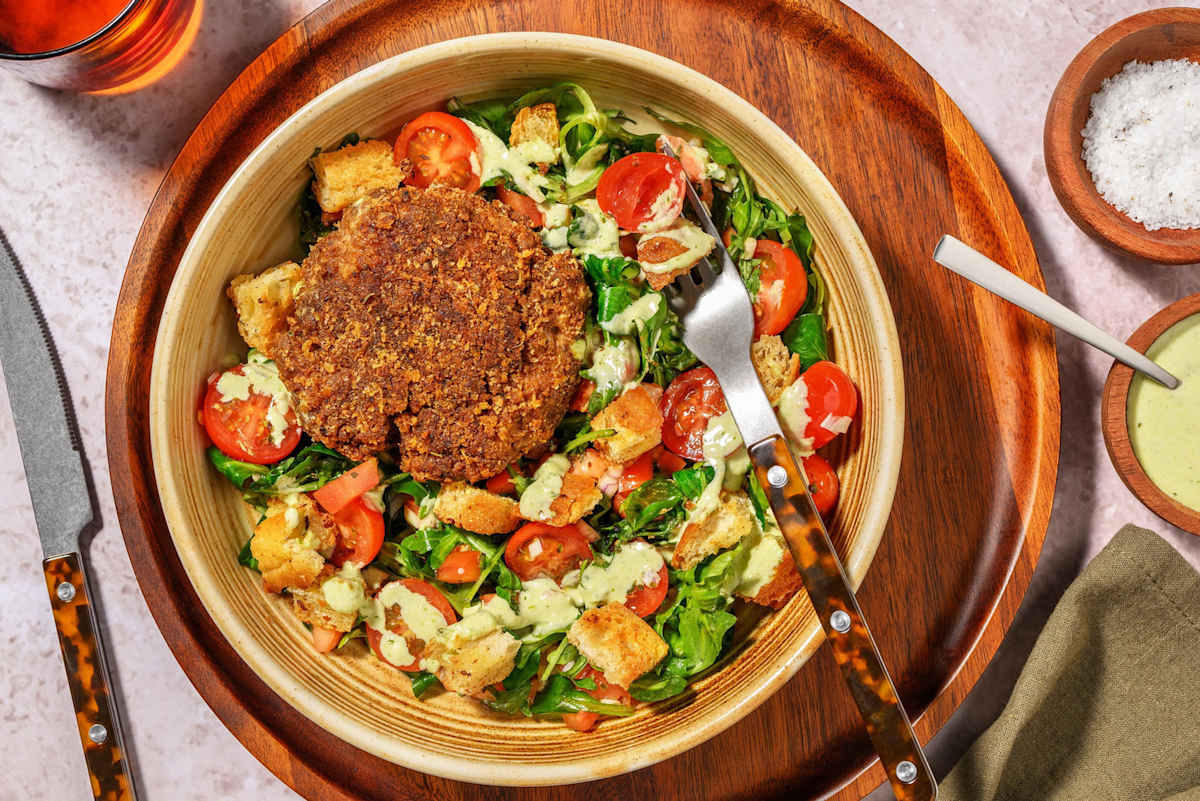Bowl de burger façon poisson à l'italienne