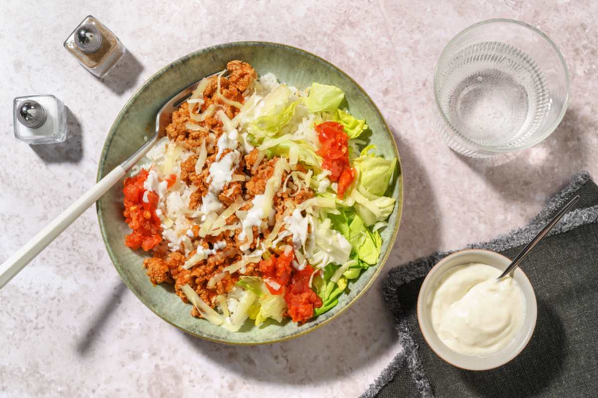 Turkey Cheeseburger-inspired Bowl