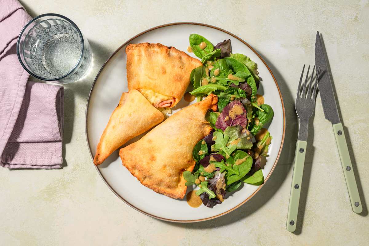 Chaussons mozza & jambon façon panzerotti