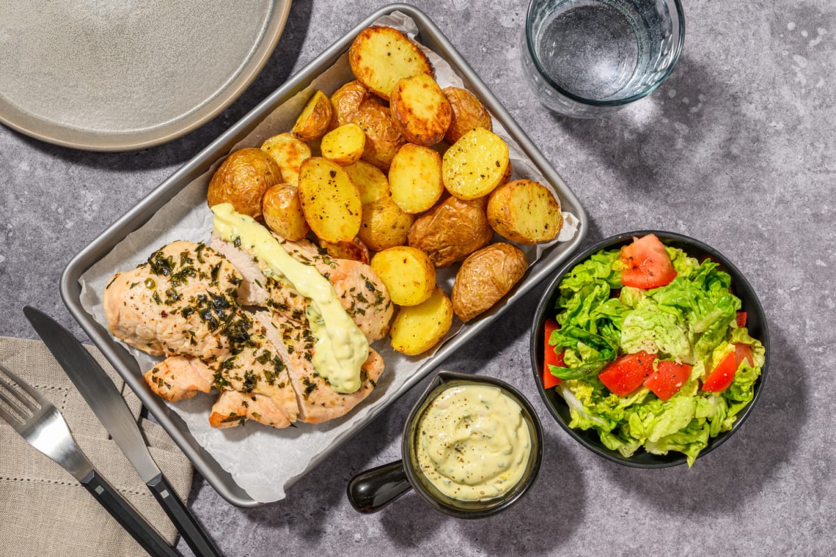 Chicken in Bearnaise Sauce