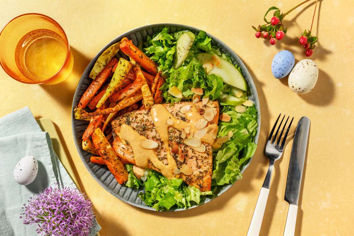 Sun Dried Tomato Baked Salmon 