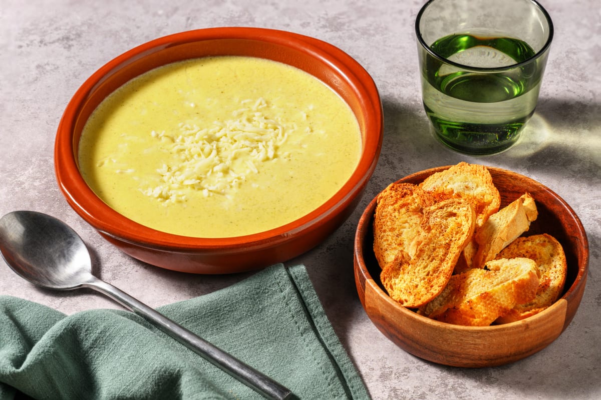 Soupe réconfortante au brocoli & gouda