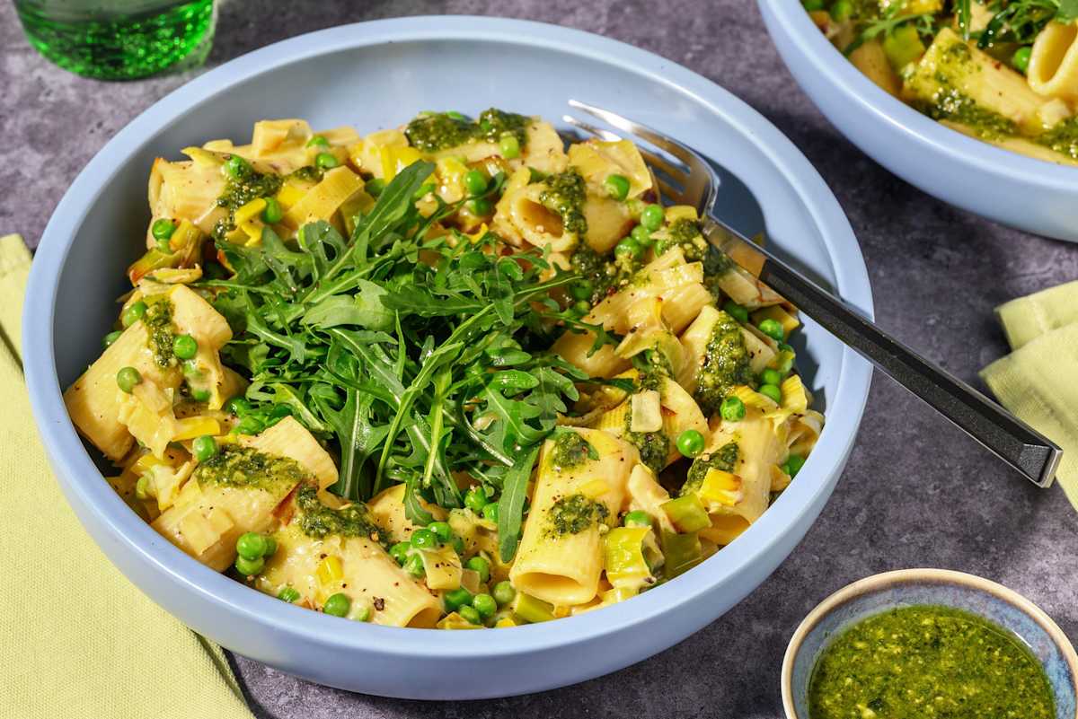Cheesy Creamy Spring  Chicken Rigatoni
