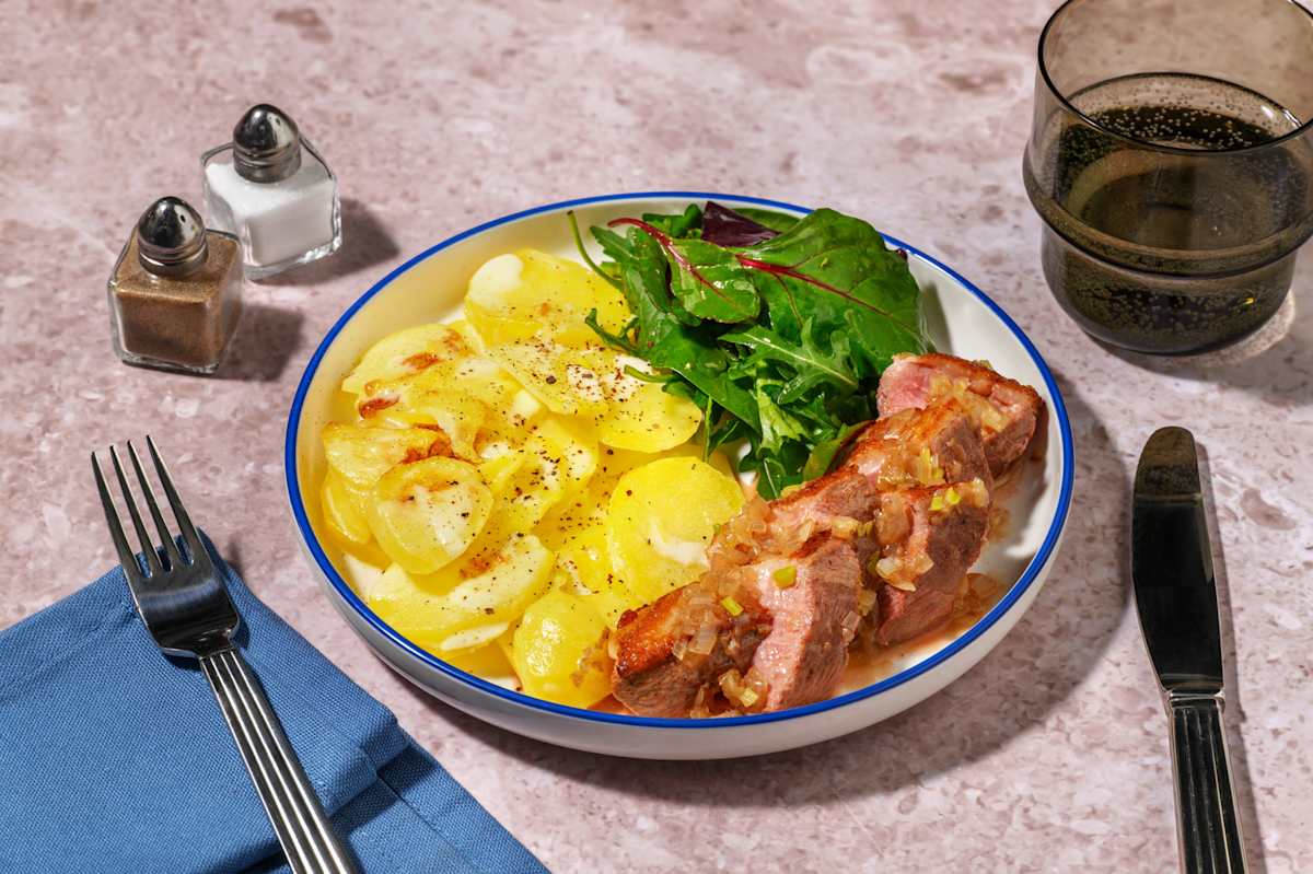 Filet de canette & gratin dauphinois