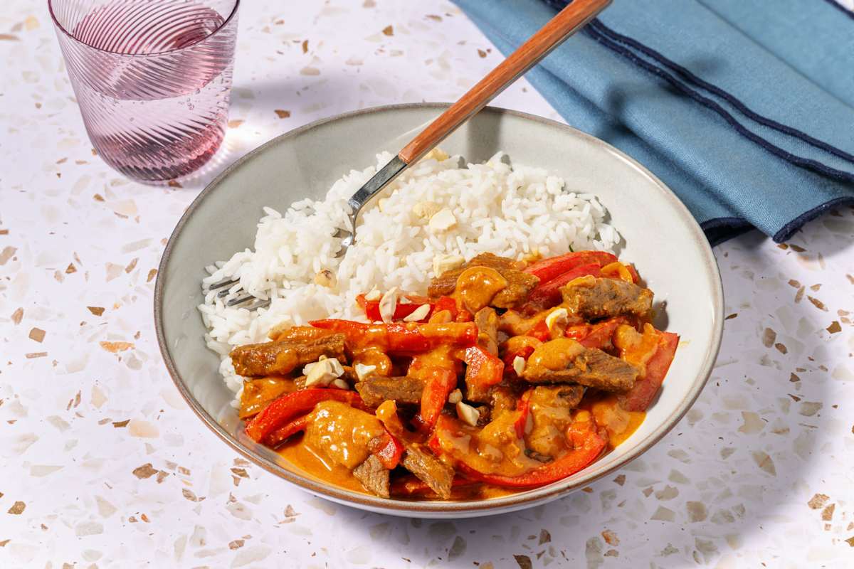 Le Végé : Korma aux émincés veggie & riz