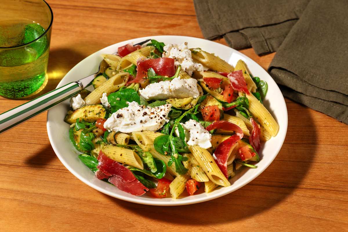 Pasta Salad : penne, coppa & burrata