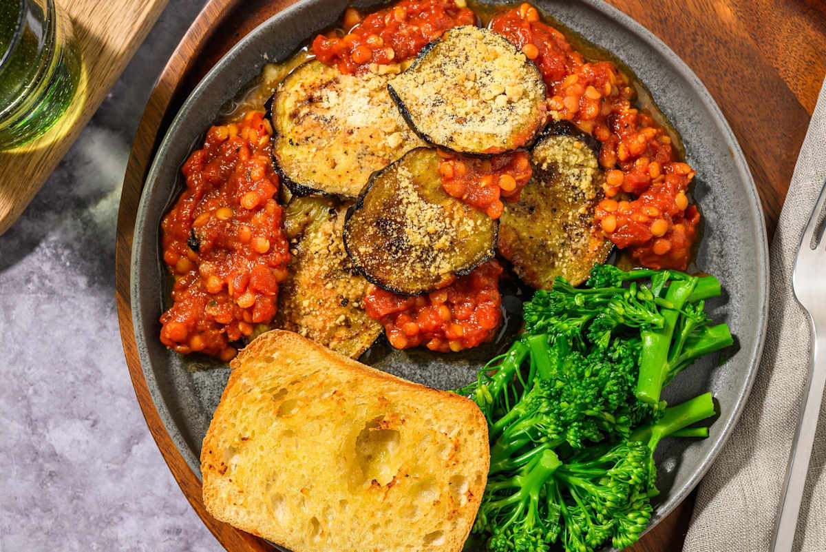 Hearty Aubergine and Lentil Veggie Moussaka