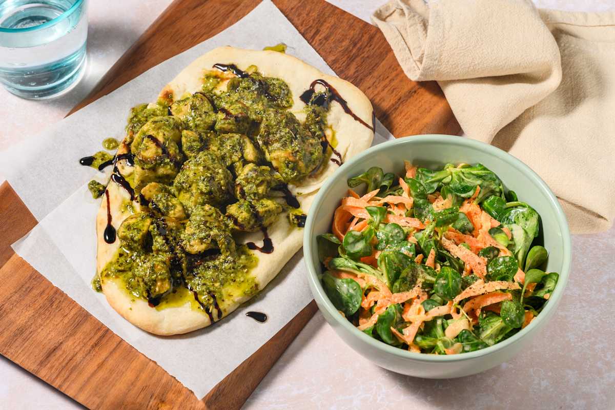 Pesto Double Chicken Loaded Naan