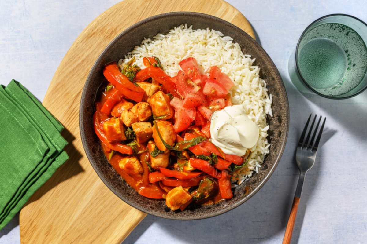 Double Chicken and Pepper Fajita Bowl