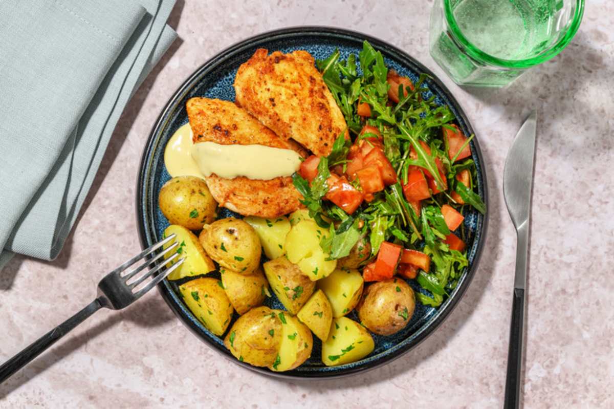 Double Chicken in Hollandaise Sauce