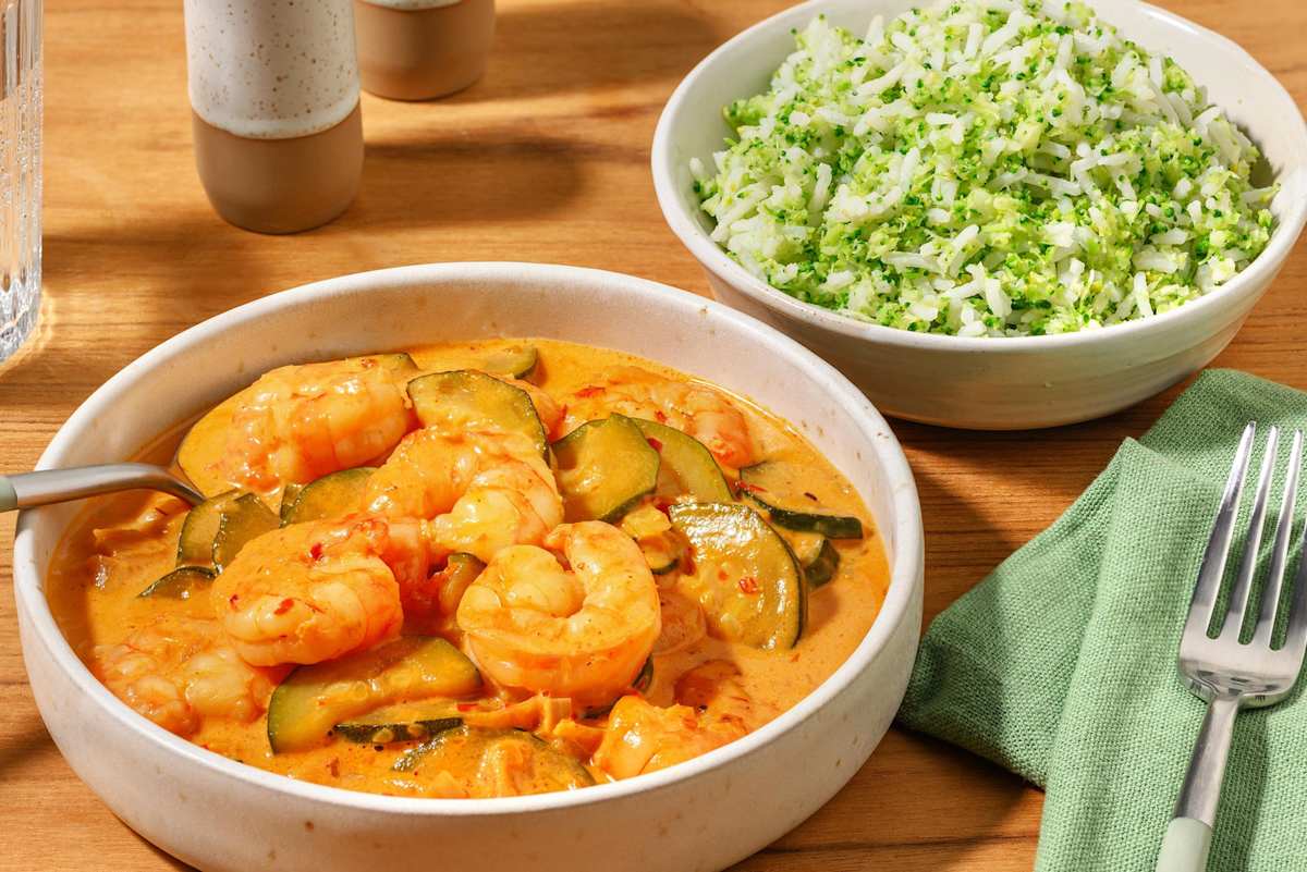 Crevettes au lait de coco