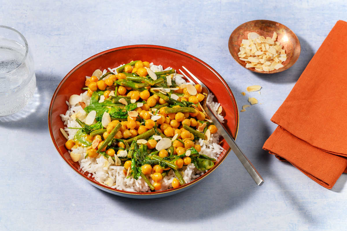 Super Quick Chickpea and Mango Chutney Curry