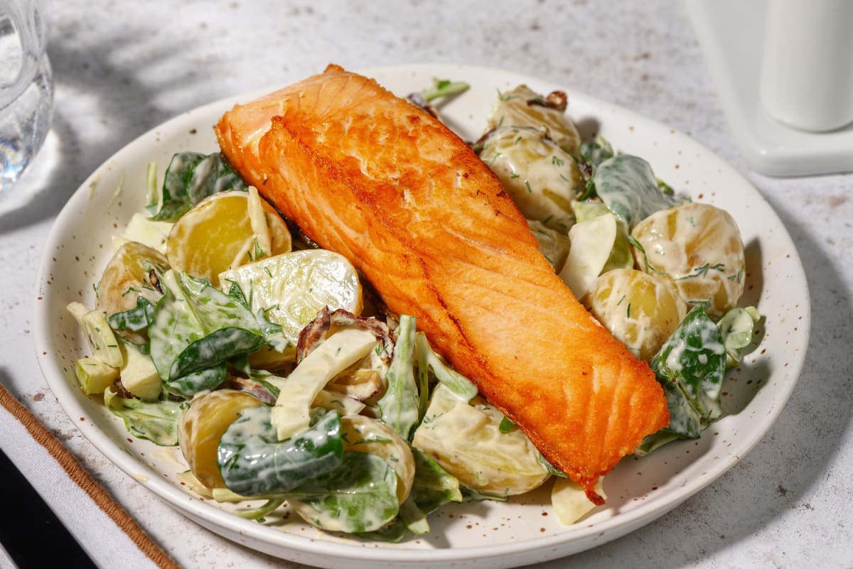Zalm met krieltjessalade