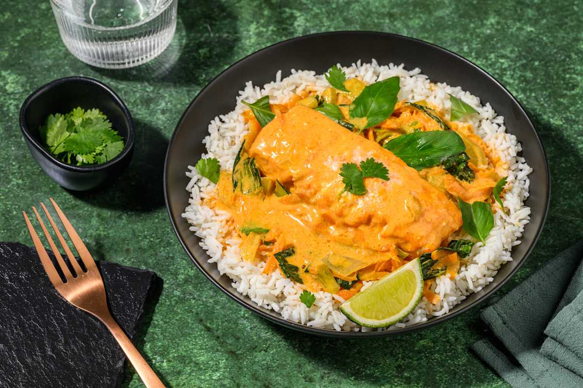 Chuchi : curry rouge thaï & son saumon
