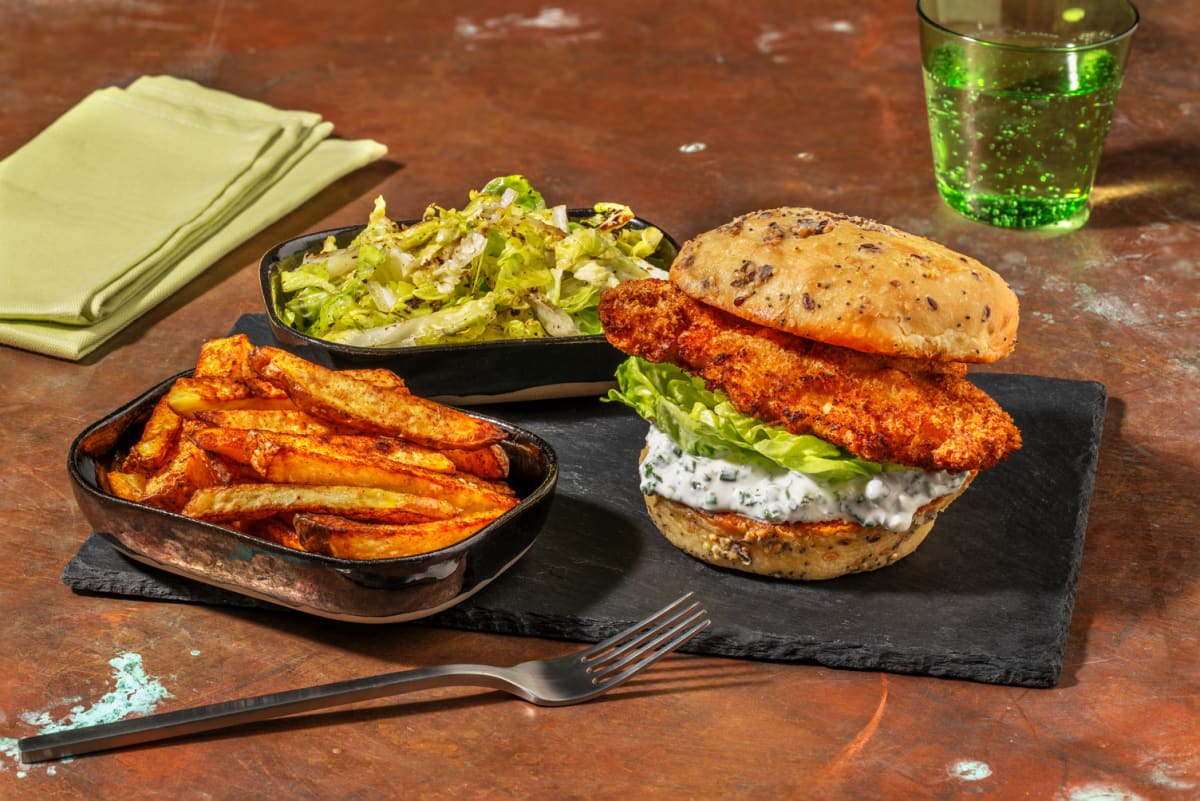 Le Western : poulet & sauce ranch au bleu