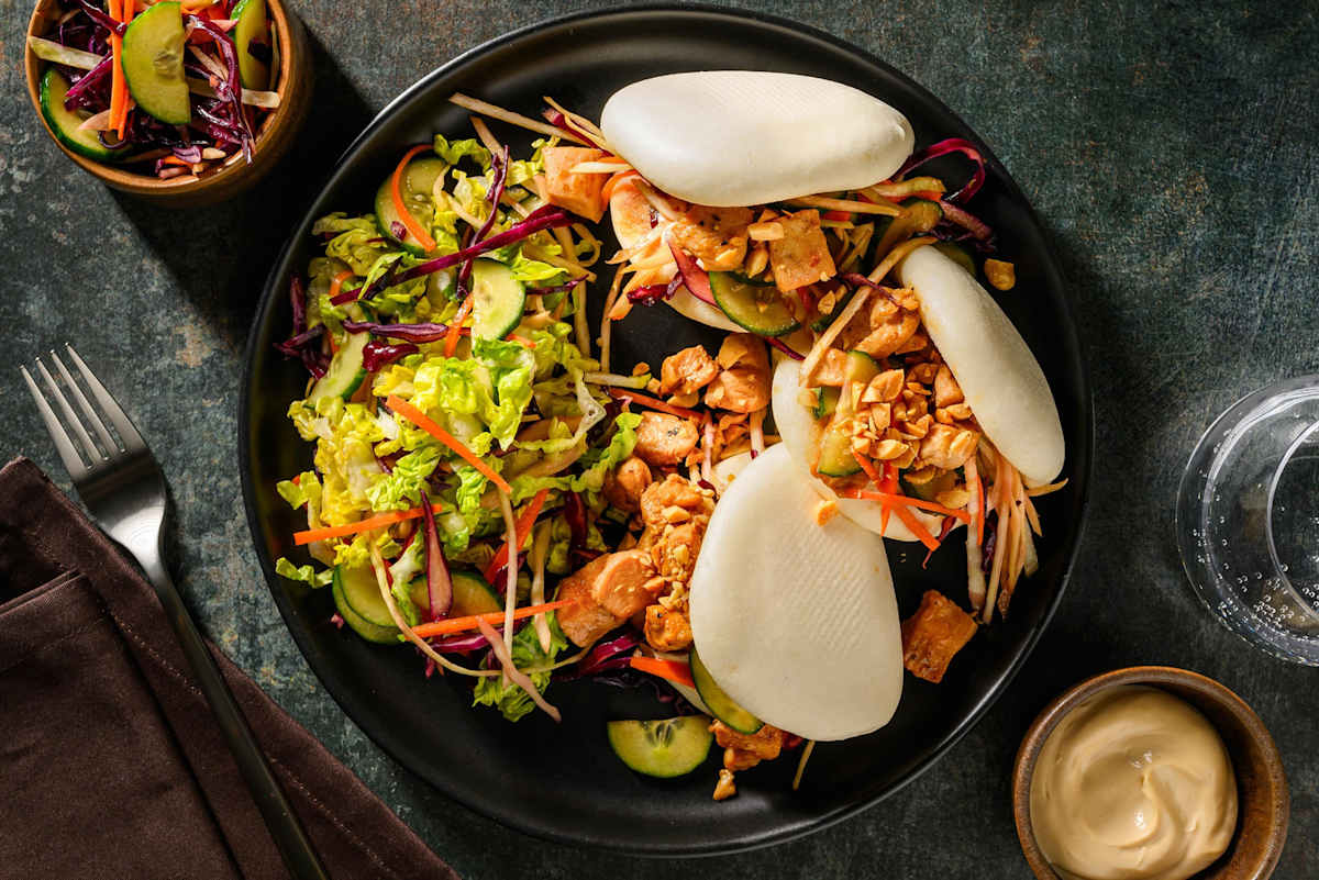 Gua bao : brioches taïwanaises au poulet
