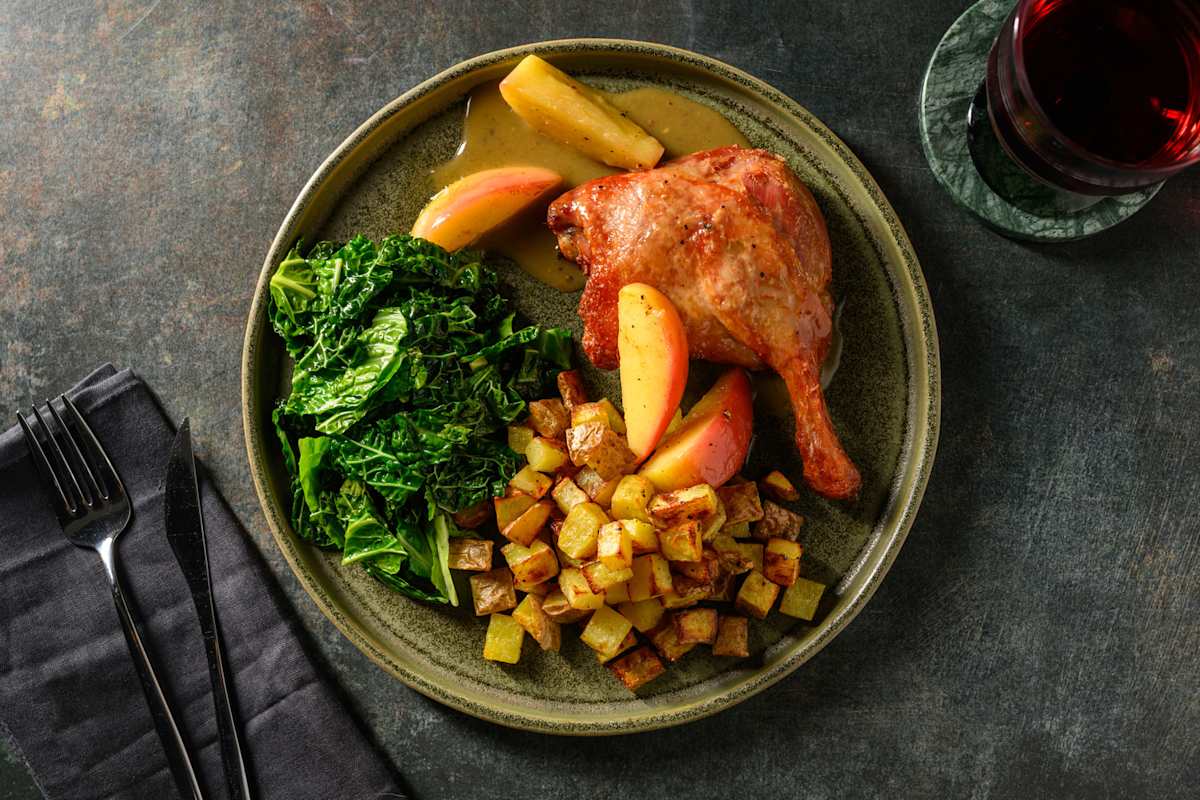 Apple Glazed Confit Duck Leg