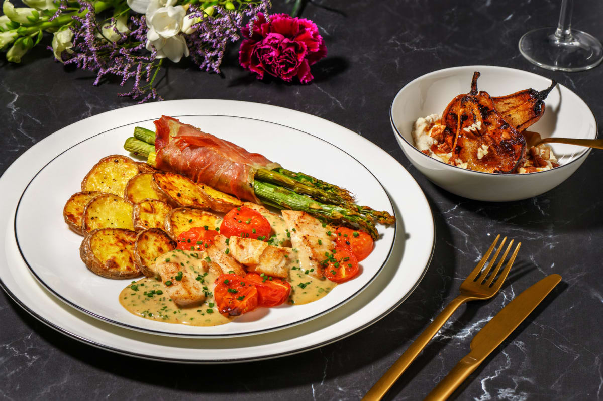 Monkfish Medallions in a Lemon and Chive Sauce