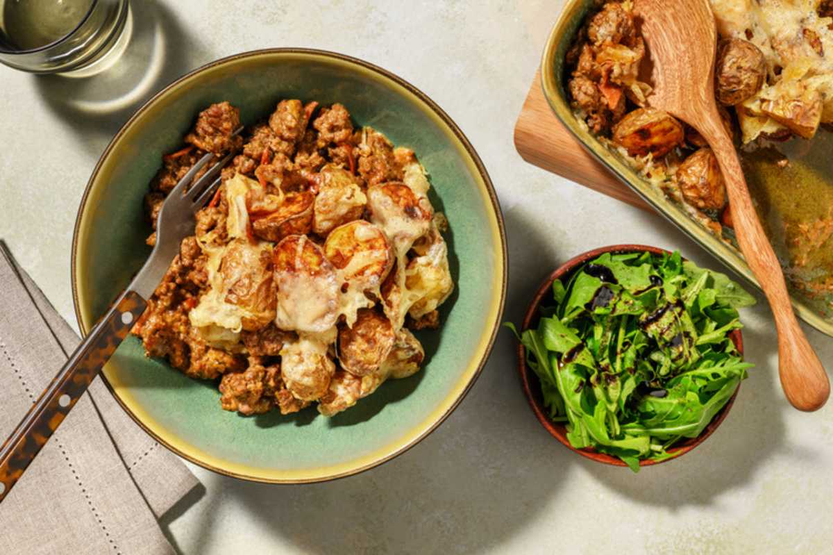 Pesto Lean Beef and Potato Hash