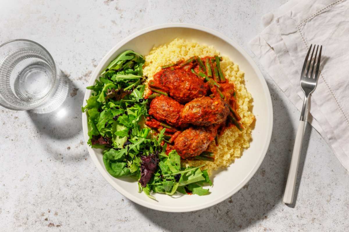 Lamb Koftas in Harissa Sauce