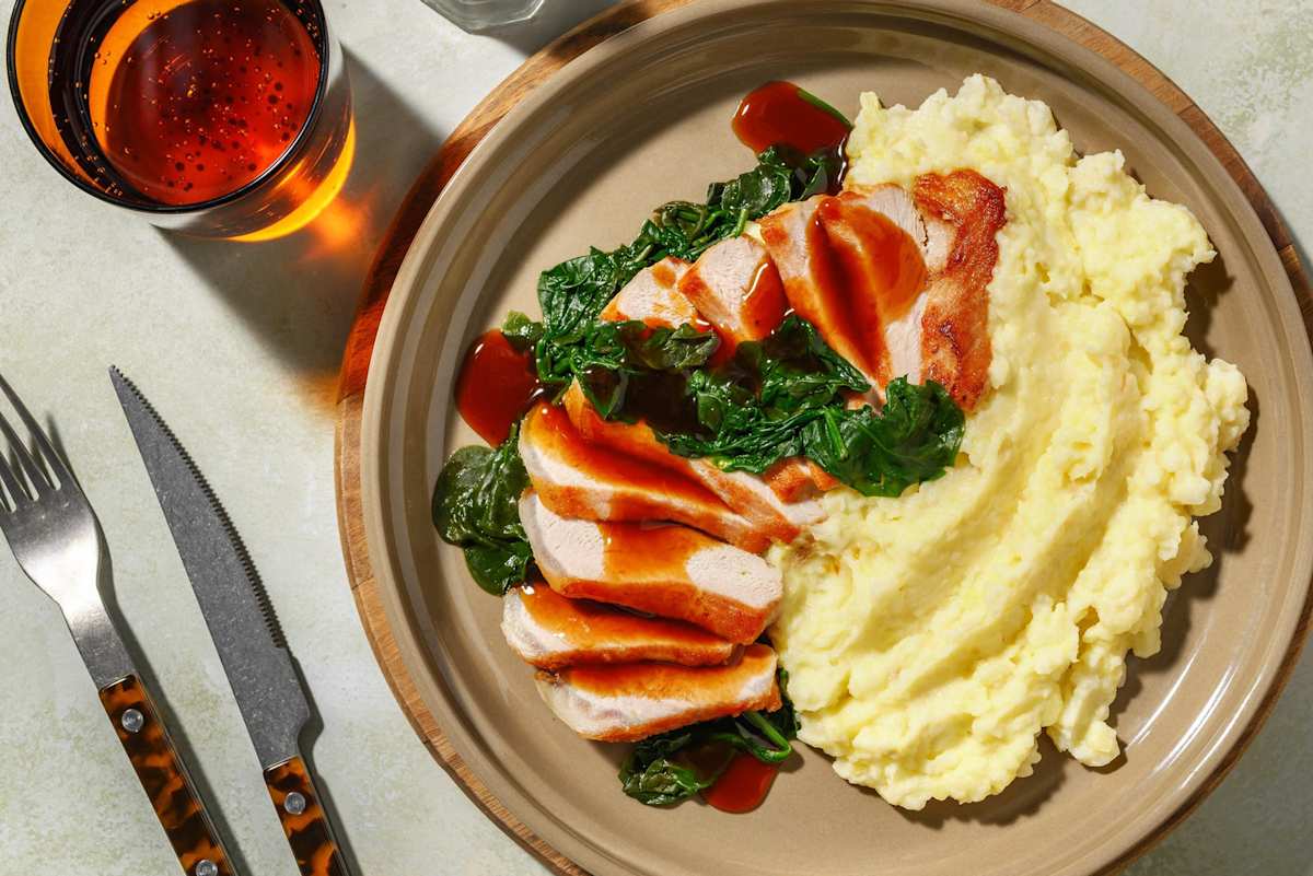 Schweinsnierstück mit Knollenselleriepüree