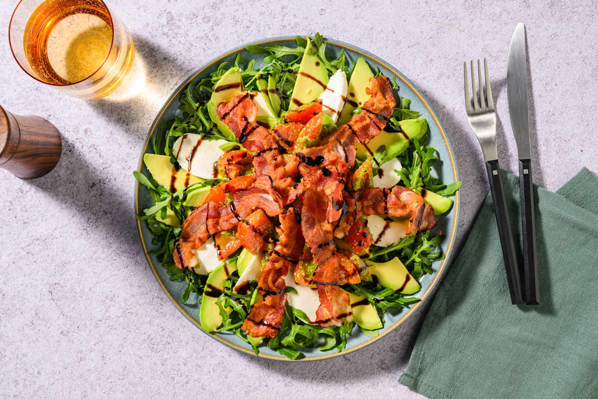 Caprese Salad with Bacon and Chicken