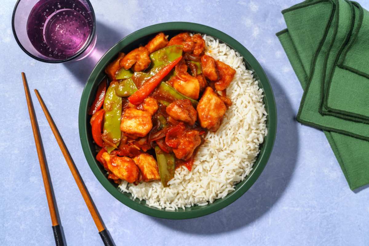 Sweet and Sticky Chicken on Rice