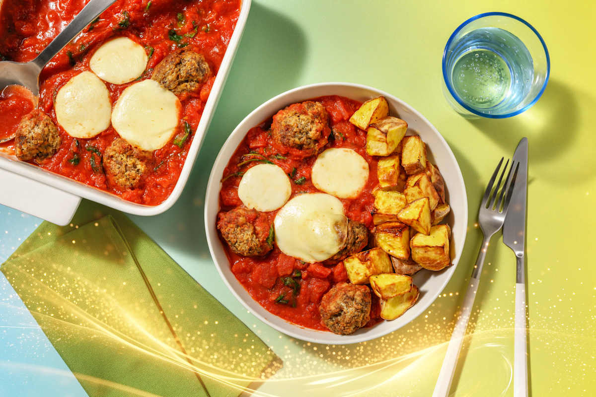 Meatball Bake Duet Inspired by Mickey and Minnie Mouse