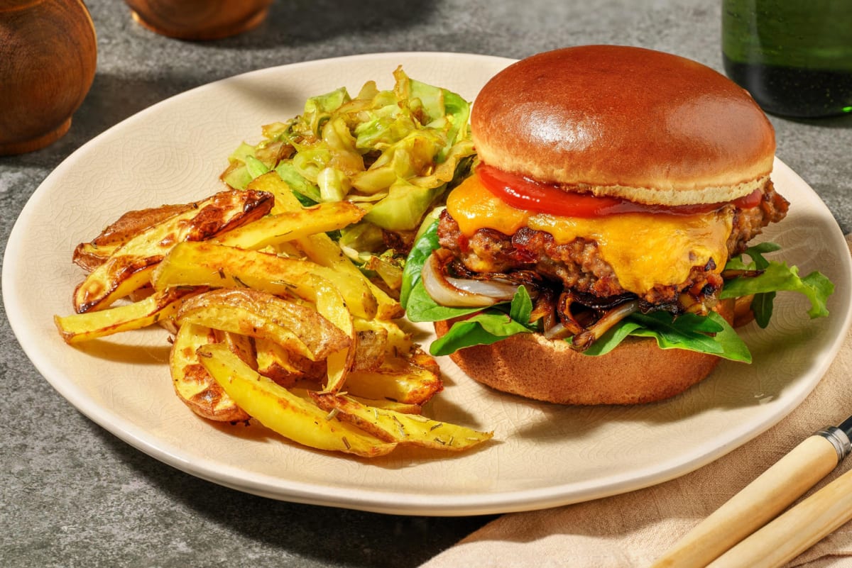 Scotland's Cheesy Square Sausage Burger