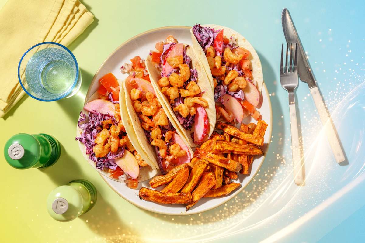 Polynesian Prawn Tacos Inspired by Moana
