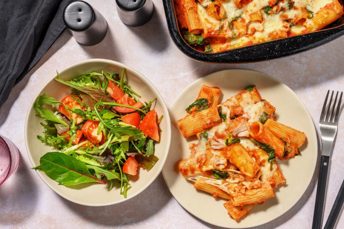 Tuscan Style Tuna and Prawn Pasta Bake