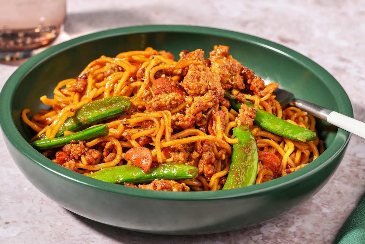 Easy Peasy Thai Inspired Pork Noodle Stir-Fry