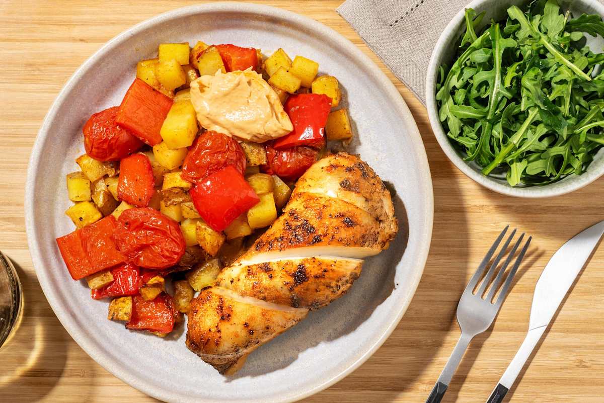 Easy Spanish Style Chicken Breast Traybake