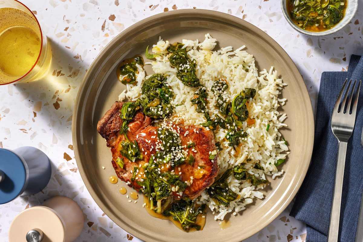 Steak vom Irischen Weiderind mit Spinat