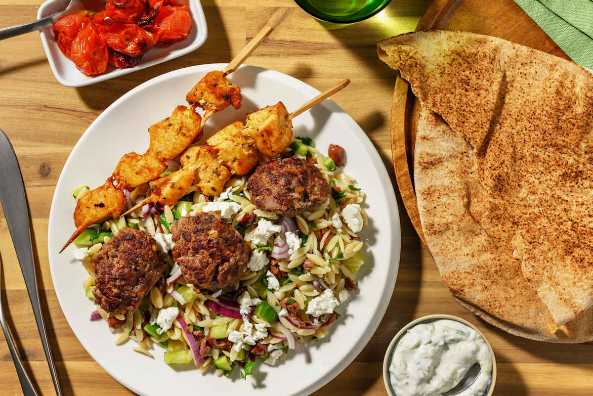 Mixed grill met souvlaki en köfte