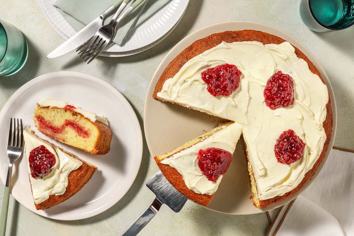 Lemon-raspberry cake
