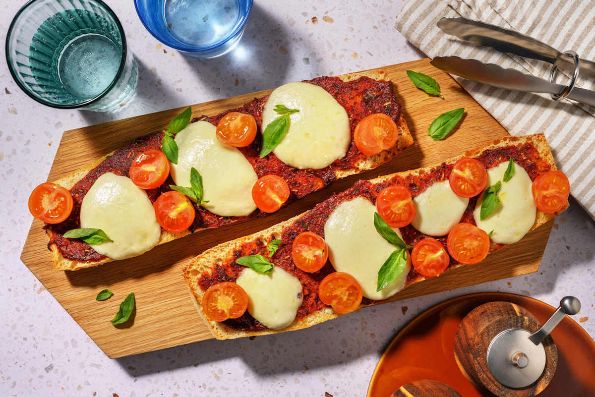 Mozzarellatoppad ciabattapizza