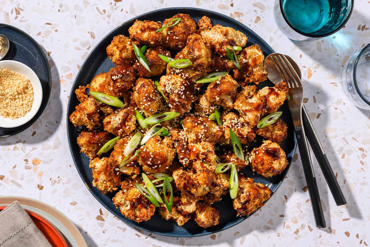 "Sticky" koreansk blomkål